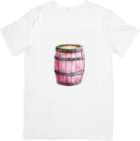 Thumbnail for Pink Wooden Barrel T-Shirt | Rustic Vintage Graphic Tee | Country Farmhouse Gift