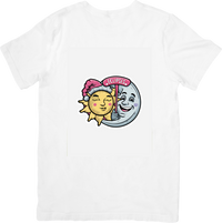 Thumbnail for Sun And Moon Eclipse T-Shirt | Whimsical Celestial Graphic Tee | Astronomy Lover Gift