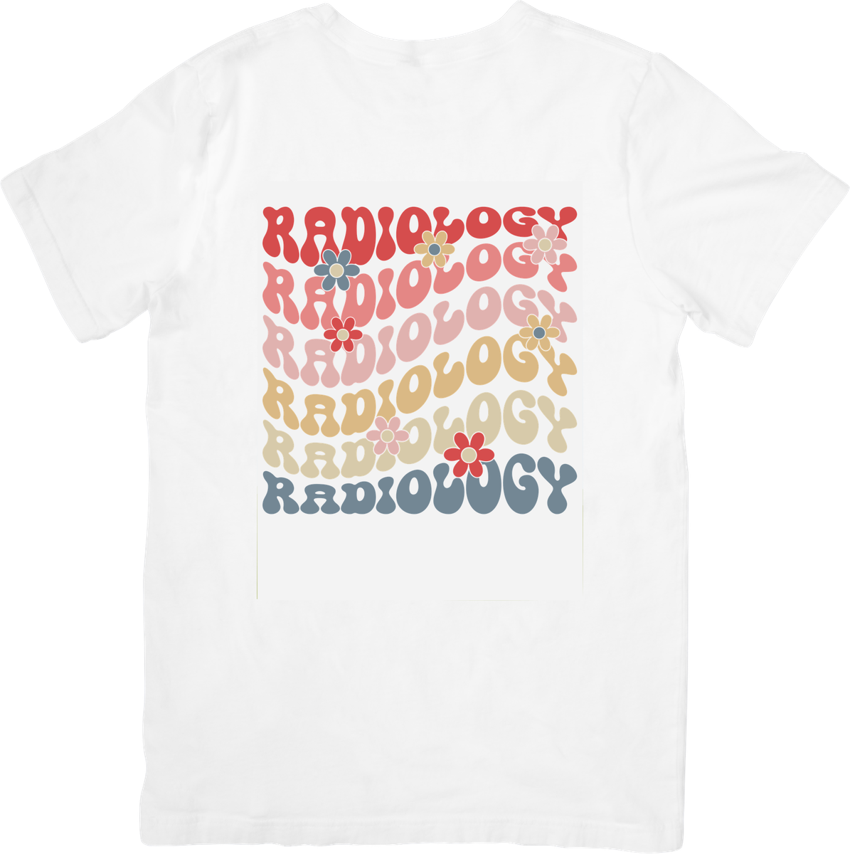 Retro Radiology T-Shirt | Groovy Wavy Text Graphic Tee | Radiologist Tech Gift