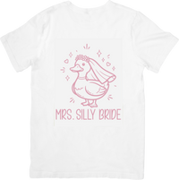 Thumbnail for Mrs Silly Bride Duck T-Shirt | Cute Funny Bachelorette Party Graphic Tee | Bride Gift