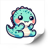 Thumbnail for Kawaii Baby Dinosaur Sticker | Cute Chibi Dino Vinyl Decal