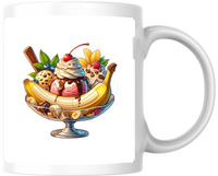 Thumbnail for Banana Split Sundae Mug | Retro Ice Cream Coffee Mug | Dessert Lover Gift