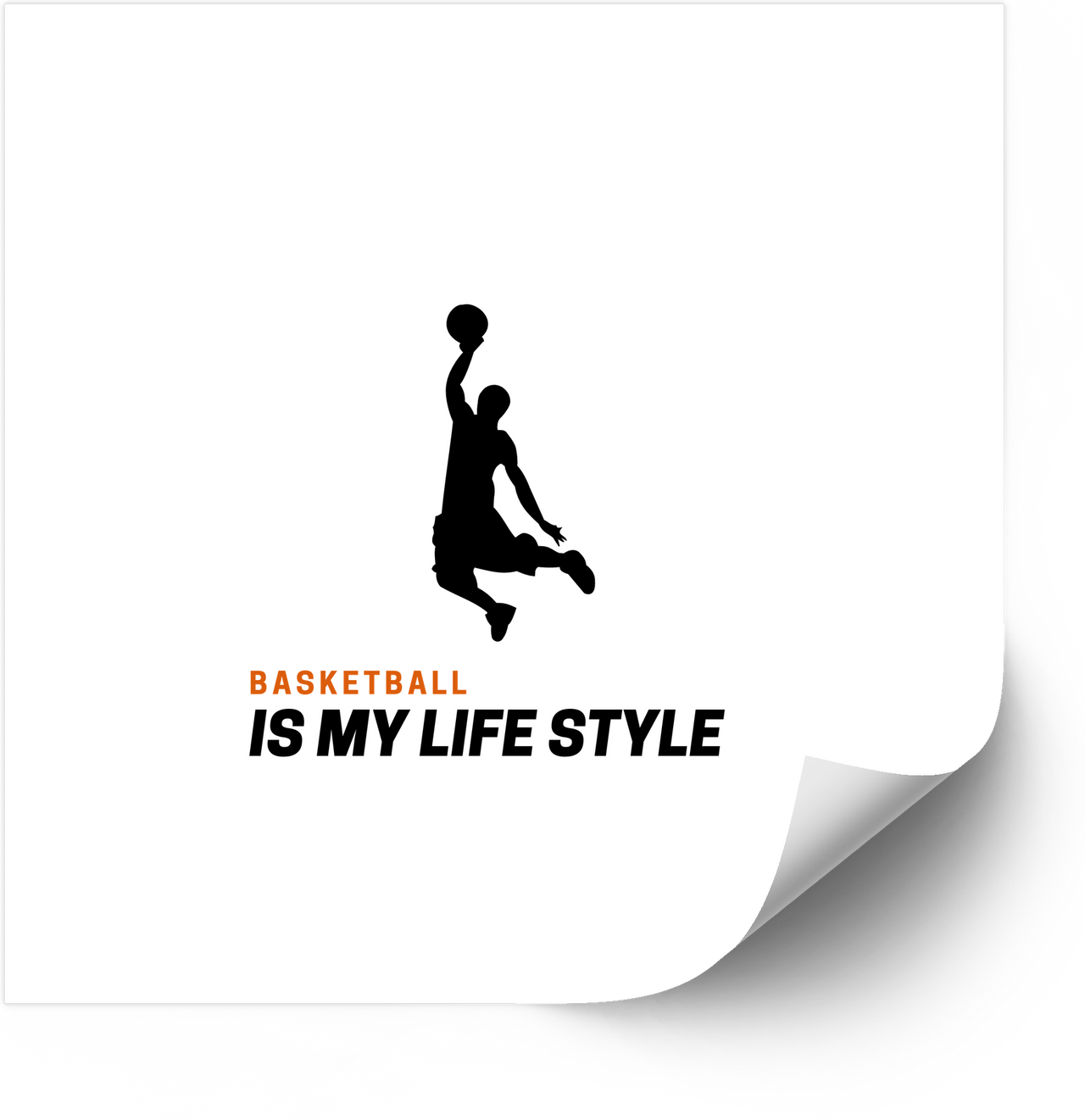 Basketball Is My Lifestyle Sticker | Minimalist Sports Dunk Vinyl Decal