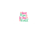 Thumbnail for Best Mom In The World Throw Pillow | Hand-Lettered Hearts Decorative Pillow | Mothers Day Gift