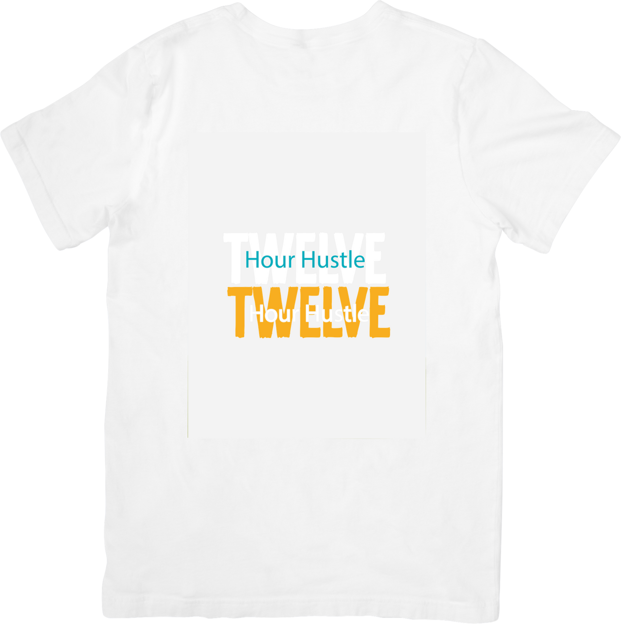 Twelve Hour Hustle T-Shirt | Minimalist Bold Motivational Graphic Tee