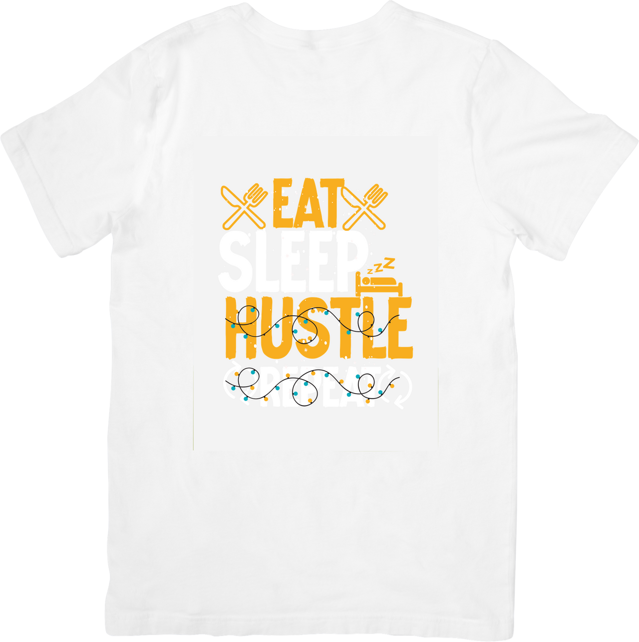 Eat Sleep Hustle T-Shirt | Minimalist Motivational Grind Graphic Tee