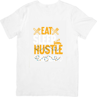 Thumbnail for Eat Sleep Hustle T-Shirt | Minimalist Motivational Grind Graphic Tee