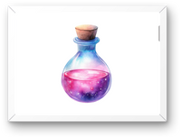 Thumbnail for Galaxy Magic Potion Wall Art | Watercolor Cosmic Bottle Print | Witchy Mystic Gift