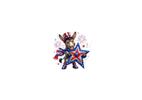 Thumbnail for Patriotic Donkey Throw Pillow | 4th Of July Star Decorative Pillow | Americana Gift